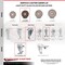 Service Caster 3.5 Inch High Temp Glass Filled Nylon 3/8 Inch Threaded Stem Caster with Brake SCC-TS20S3514-GFNSHT-TLB-381615 - alternate 1